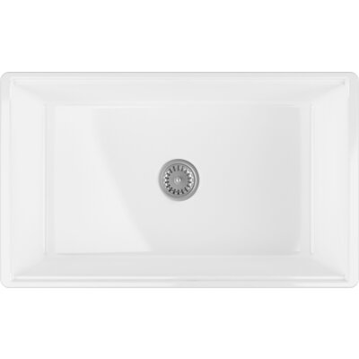 Zlewozmywak jednokomorowy ISVEA Ravenna 30 10RV81076 Biały połysk 46x76.2