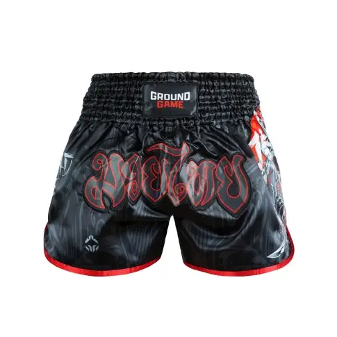 Ground Game Spodenki Muay Thai Samurai 2.0 Black