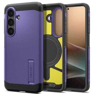 Etui SPIGEN Tough Armor Mag MagSafe do Samsung Galaxy S26 Fioletowy
