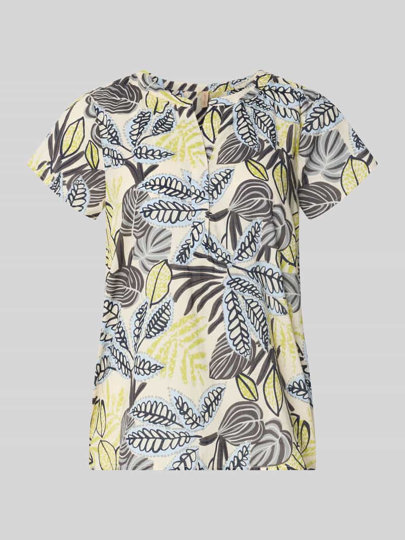 t-shirt o kroju relaxed fit z kwiatowym nadrukiem na całej powierzchni