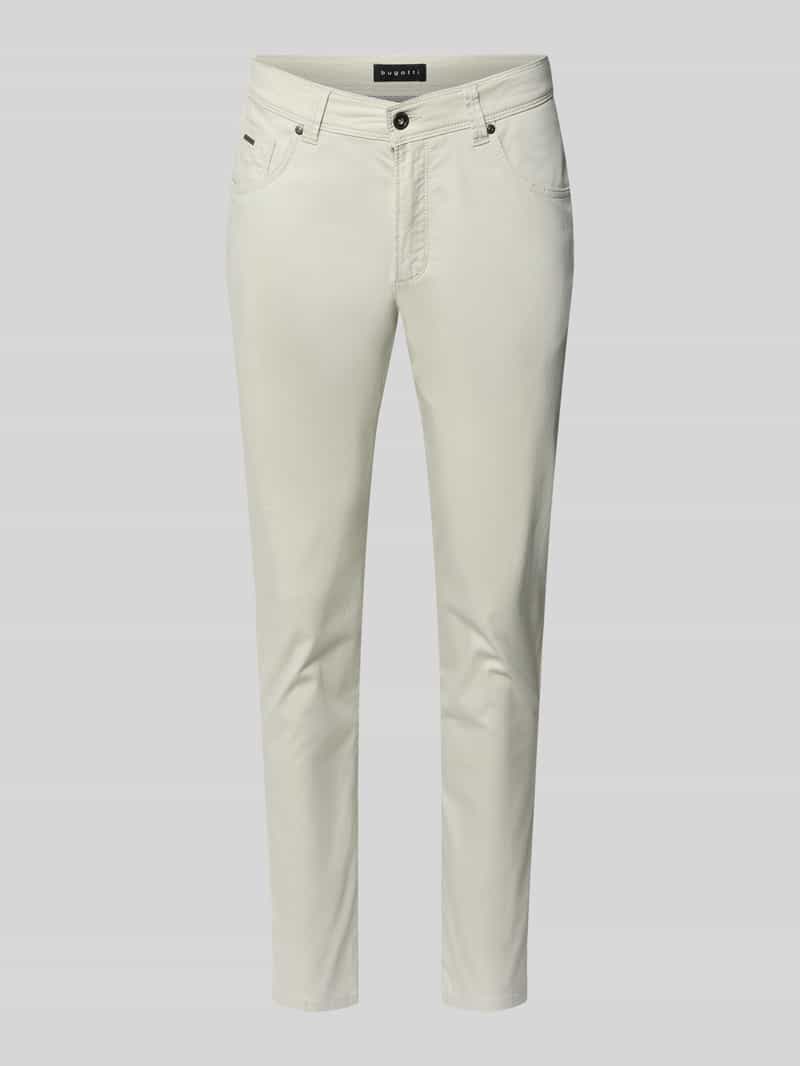 Spodnie o kroju regular fit z wpuszczanymi kieszeniami model „CORDOBA”