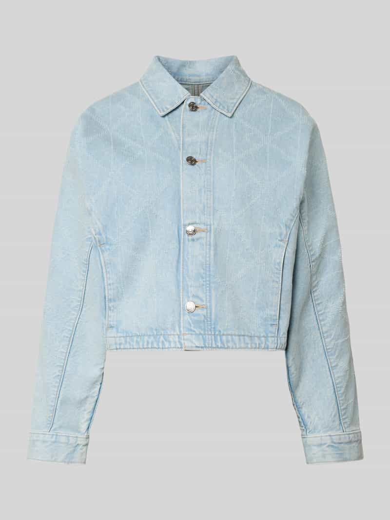 kurtka jeansowa z wpuszczanymi kieszeniami model 'DOLEMAN TRUCKER'