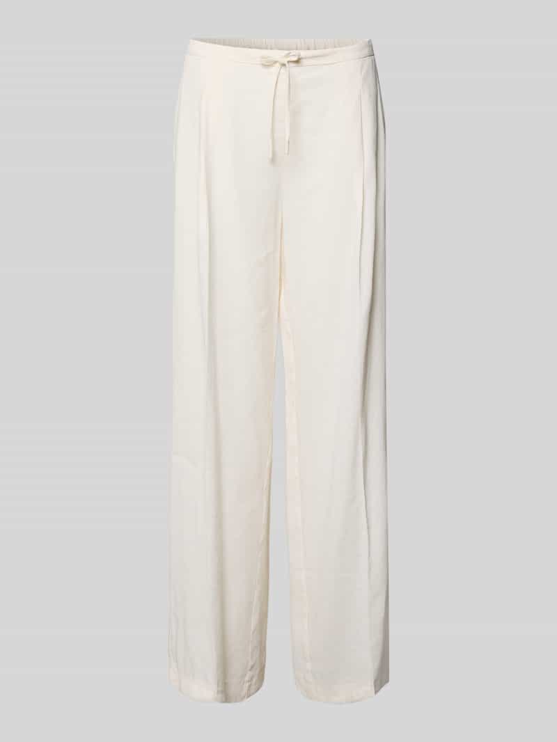 Spodnie Wide Leg z mieszanki wiskozy model 'MALLORO'