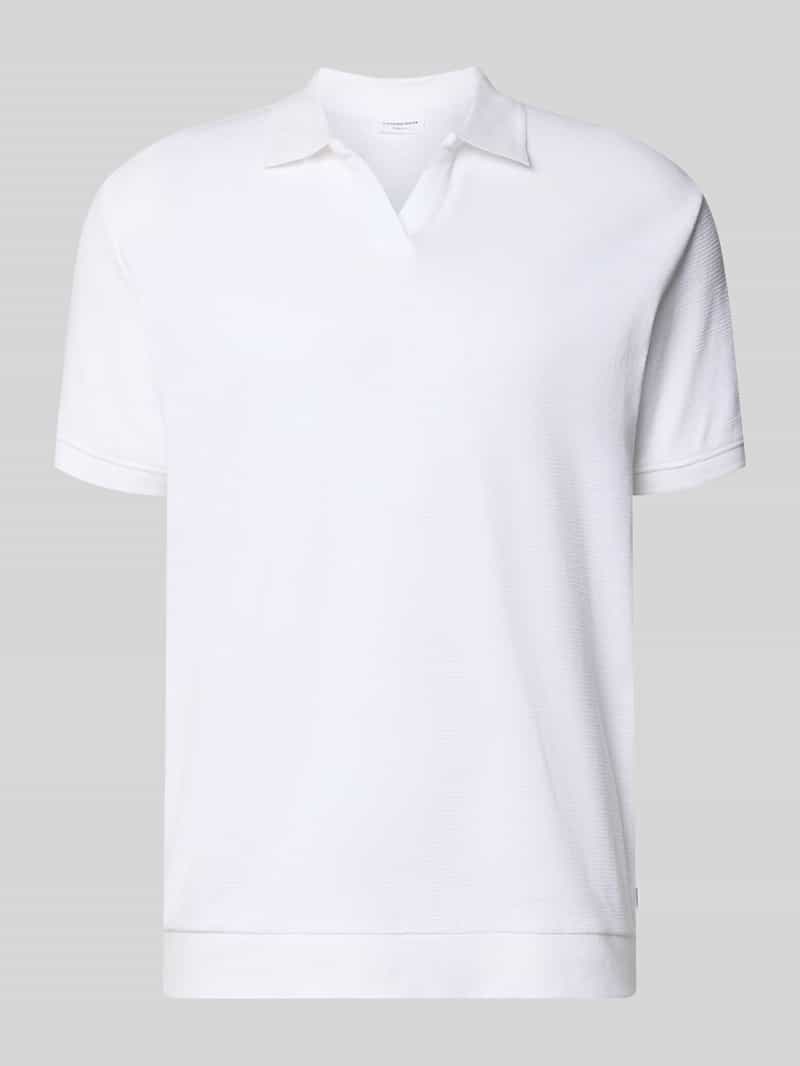 koszulka polo o kroju comfort fit z dekoltem w serek