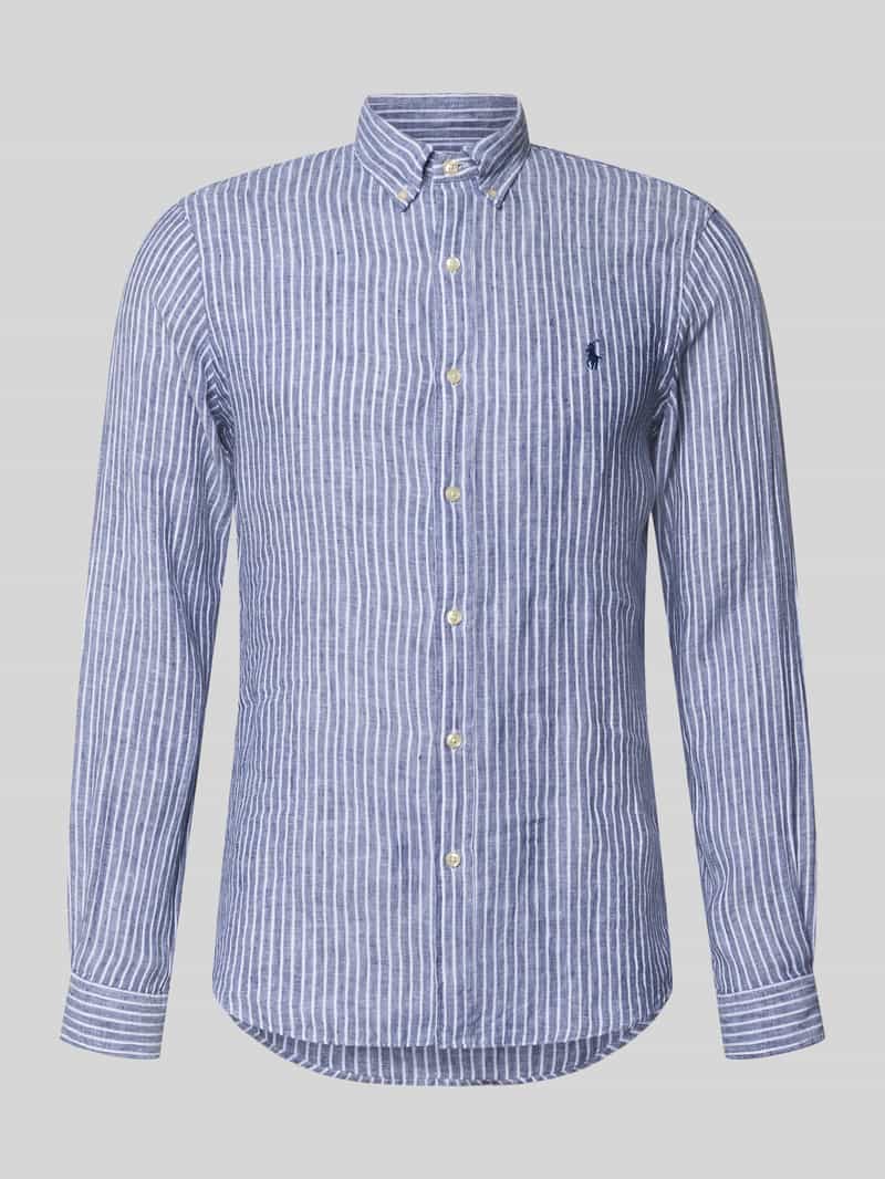 Koszula casualowa o kroju slim fit z czystego lnu