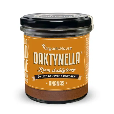 Organic House Krem kokos - daktyle medjool - ananas 280 g Bio - żywność