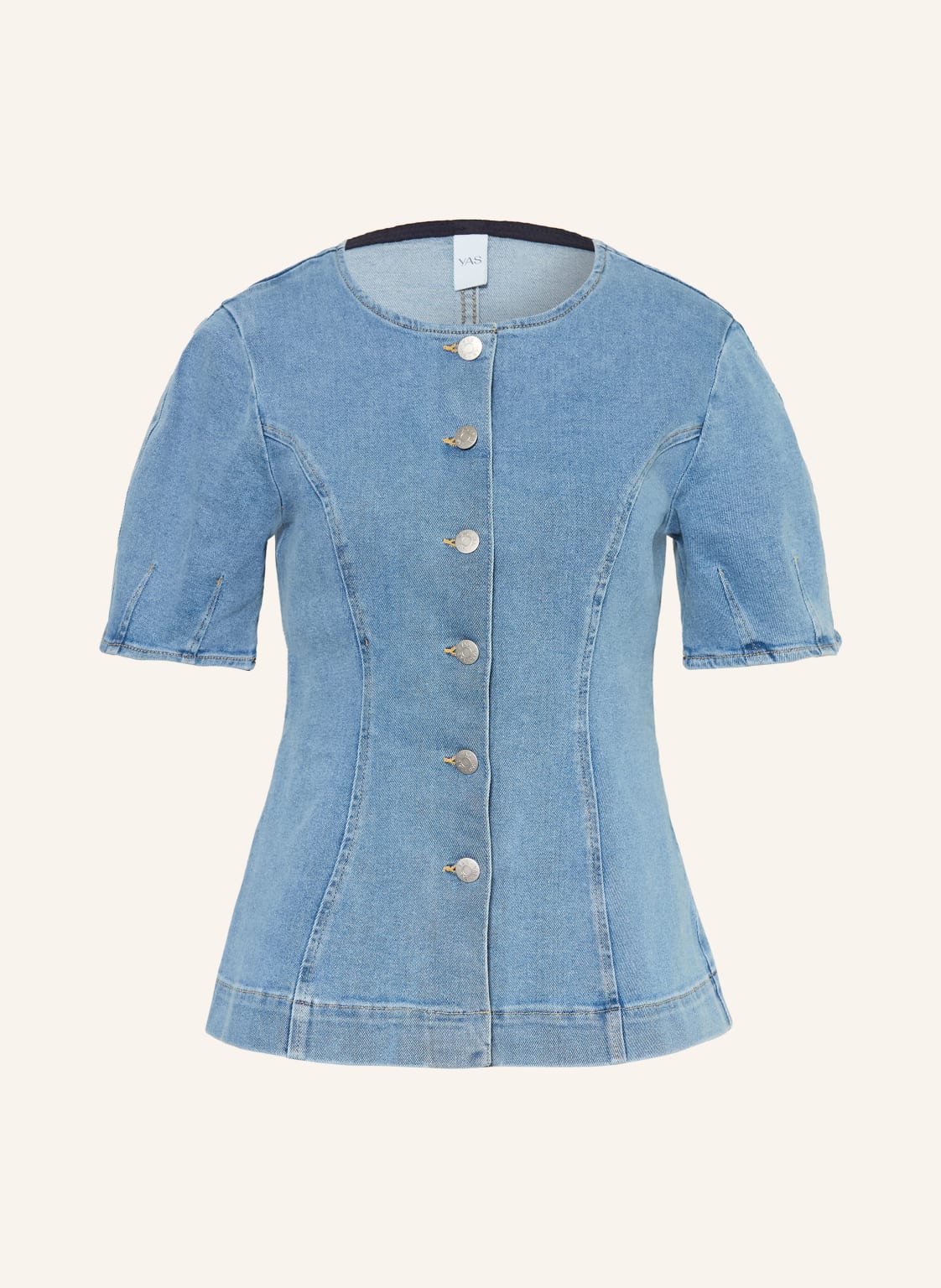 Y.A.S. Bluzka Jeansowa blau