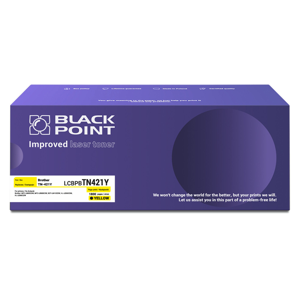 Toner Black Point LCBPBTN421Y zamiennik Brother TN-421Y yellow