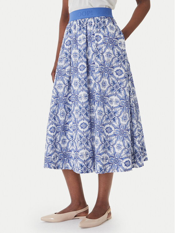 JOOP! Spódnica midi Saki2 30102101 Niebieski Regular Fit