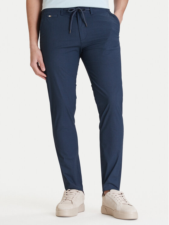 Jack & Jones Chinosy Marco 12293491 Granatowy Slim Fit