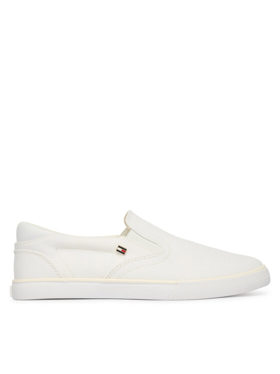 Tommy Hilfiger Tenisówki Th Low Profile Slip On FW0FW09103 Biały