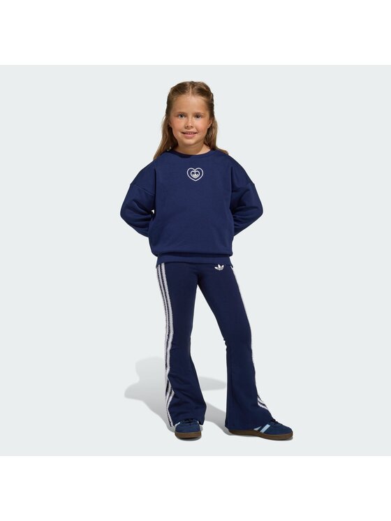 adidas Komplet bluza i legginsy Disney KE0484 Granatowy Slim Fit