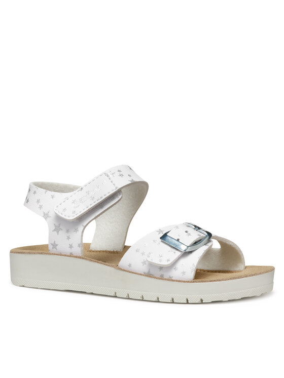 Geox Sandały J Sandal Costarei Gi J15EAB 00004 C1000 S Biały