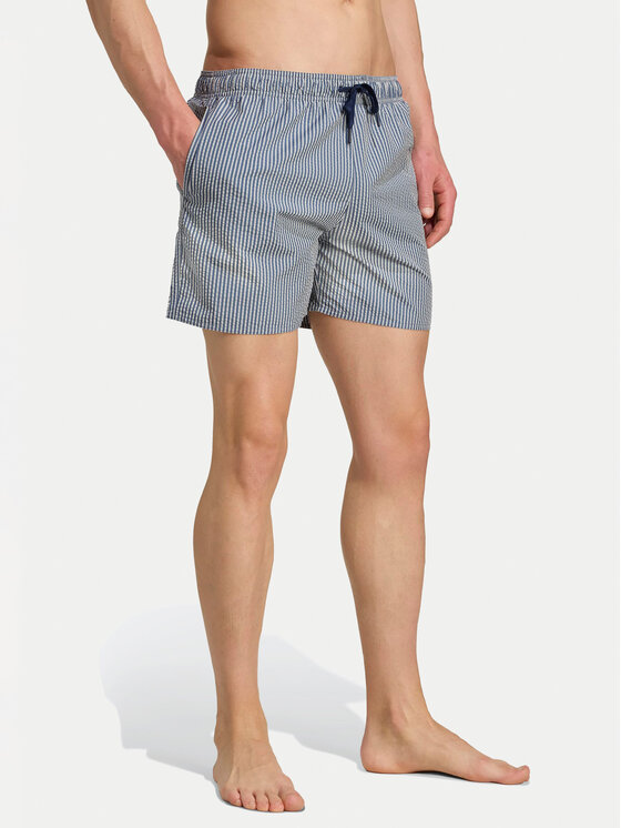 adidas Szorty kąpielowe Seersucker Stripy JX2674 Granatowy Regular Fit