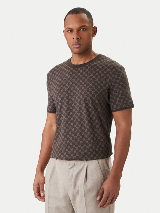 JOOP! T-Shirt Victormanuel 30101945 Brązowy Regular Fit