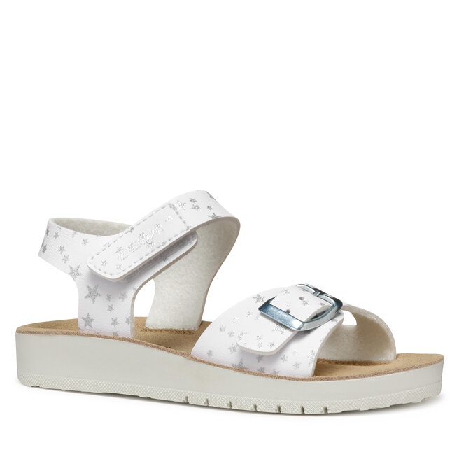 Sandały Geox J Sandal Costarei Gi J15EAB 00004 C1000 S Biały