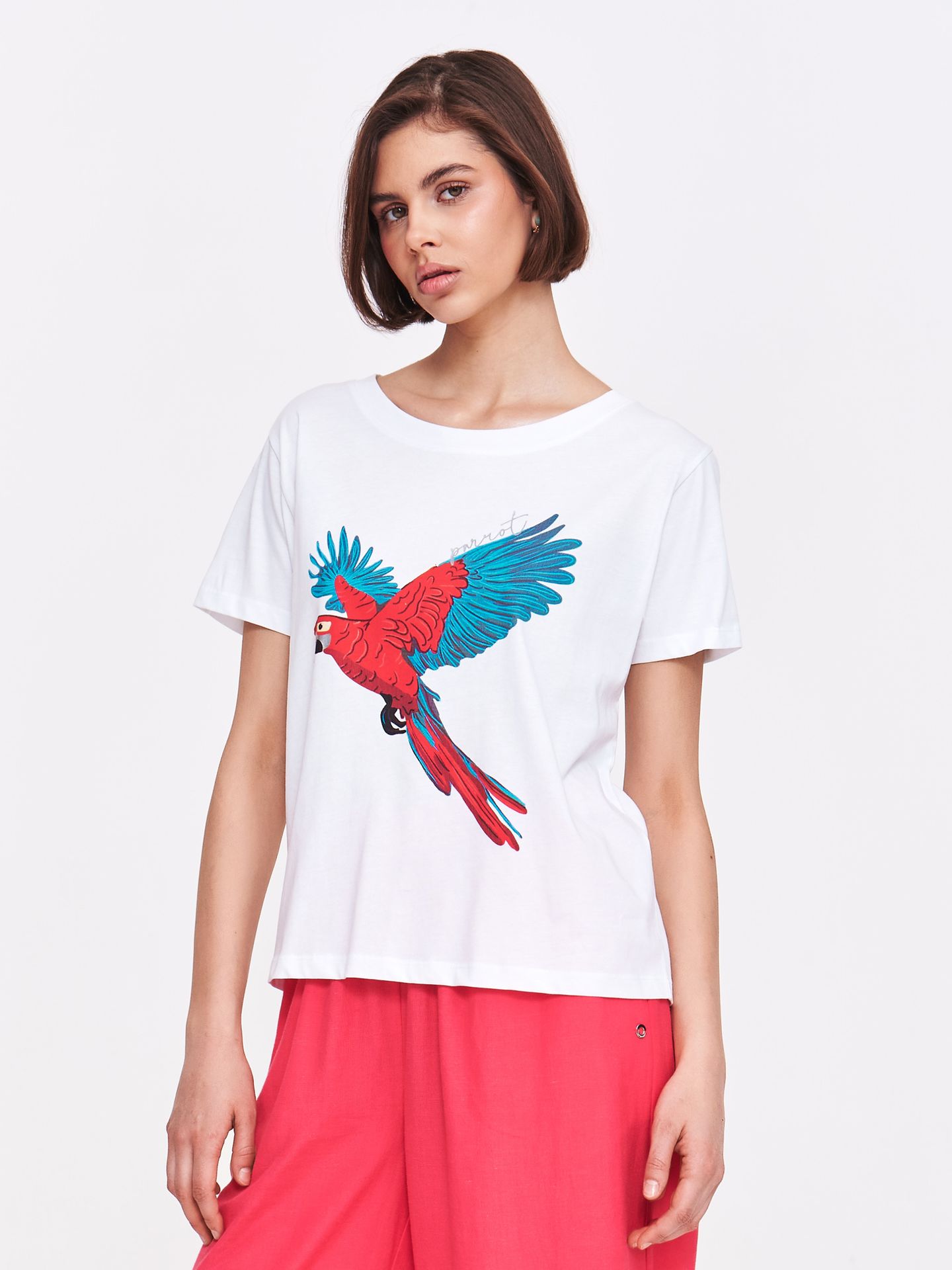 T-shirt regular z nadrukiem