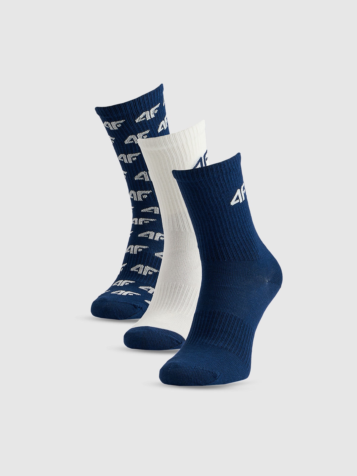 4F Skarpetki casual długie (3-pack) chłopięce - multikolor 38-40