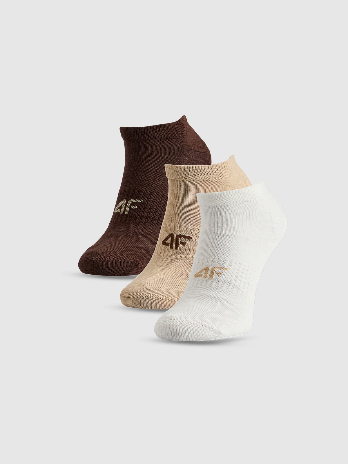 4F Skarpetki stopki (3-pack) damskie - multikolor 39-42