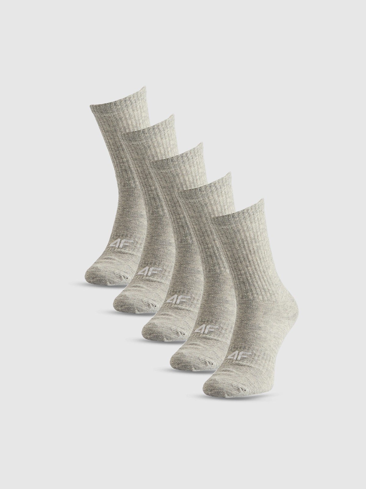 4F Skarpetki długie (5-pack) damskie - szare 39-42