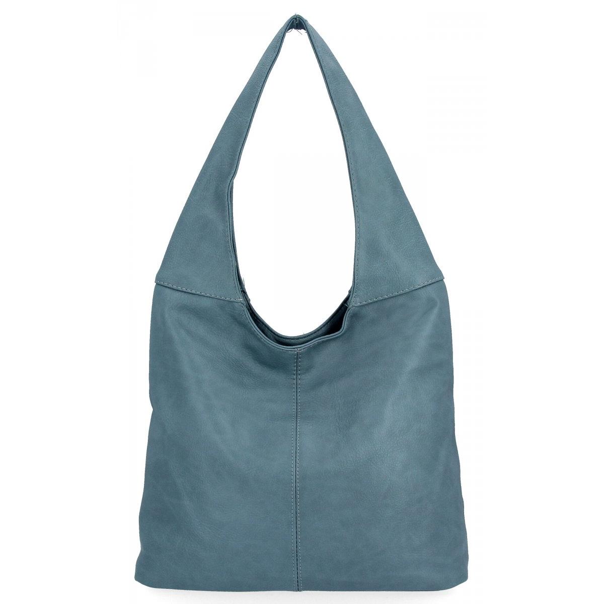 Uniwersalne Torebki Damskie Shopper Bag firmy Hernan HB0141 Błękitna