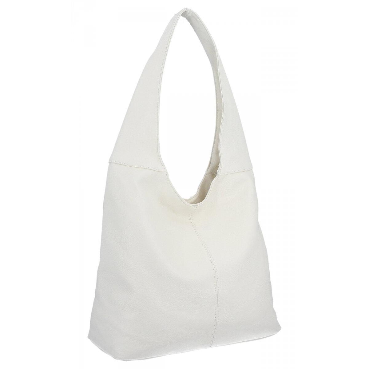 Uniwersalne Torebki Damskie Shopper Bag firmy Hernan HB0141 Biała