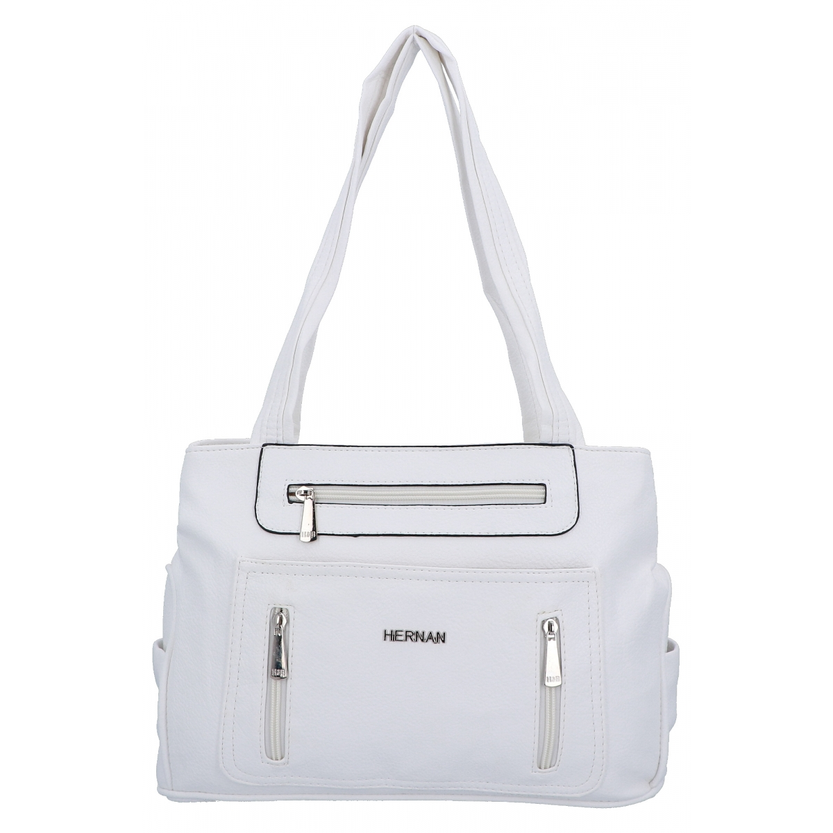 Torebka Damska Shopper Bag firmy Hernan 3892 Biała