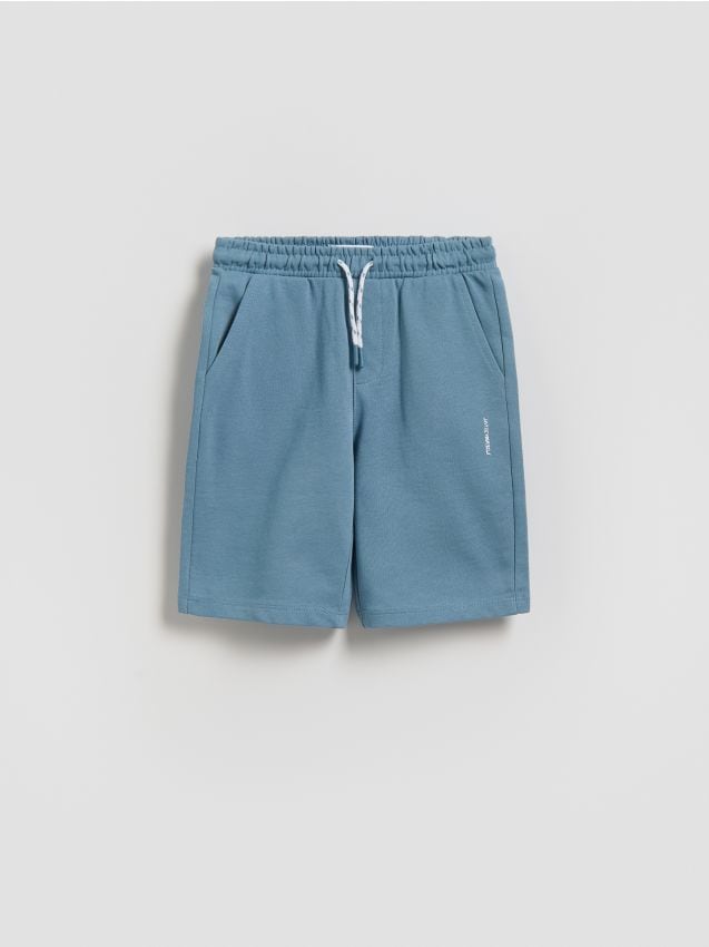 Reserved - Bawełniane szorty - jasnoniebieski