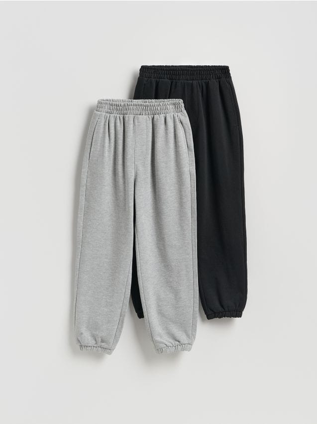 Reserved - Dresowe joggery 2 pack - czarny