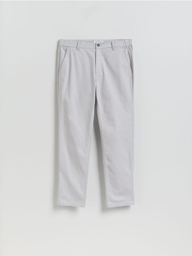 Reserved - Spodnie chino slim fit - jasnoszary