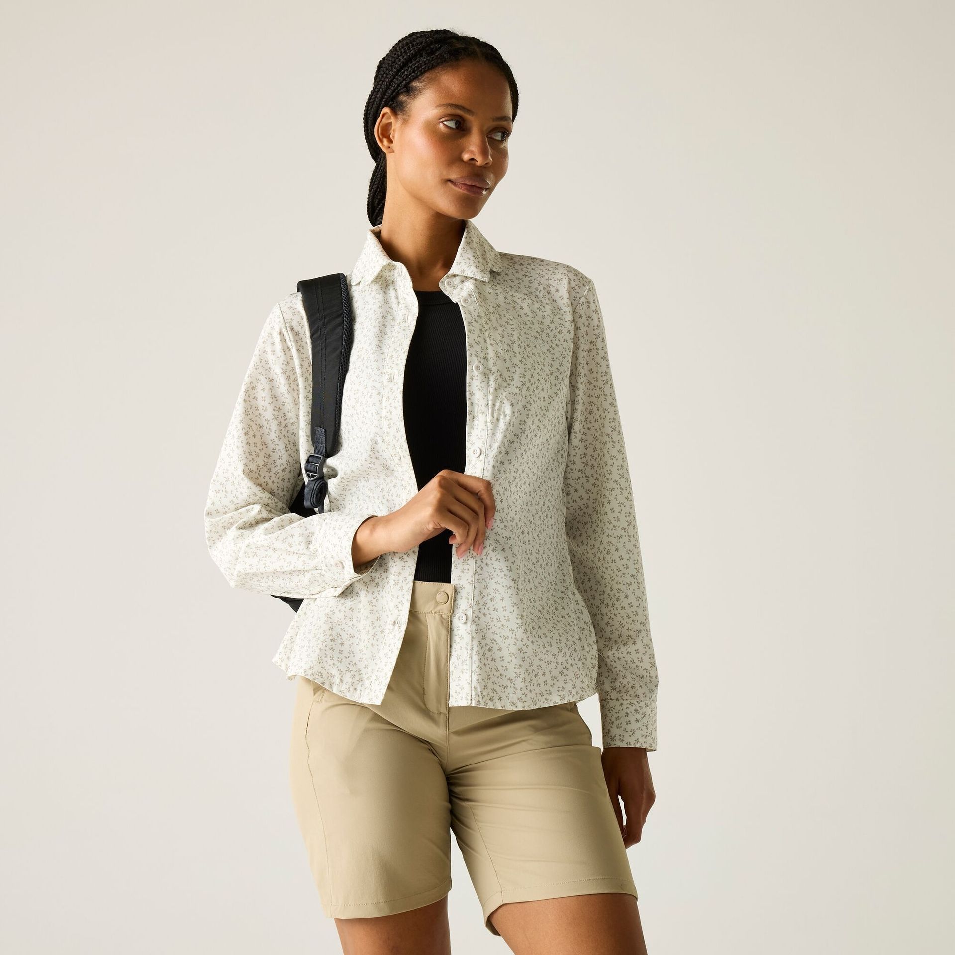 Regatta Koszula damska Travel Light przeciw insektom Beżowy, Rozmiar: 40