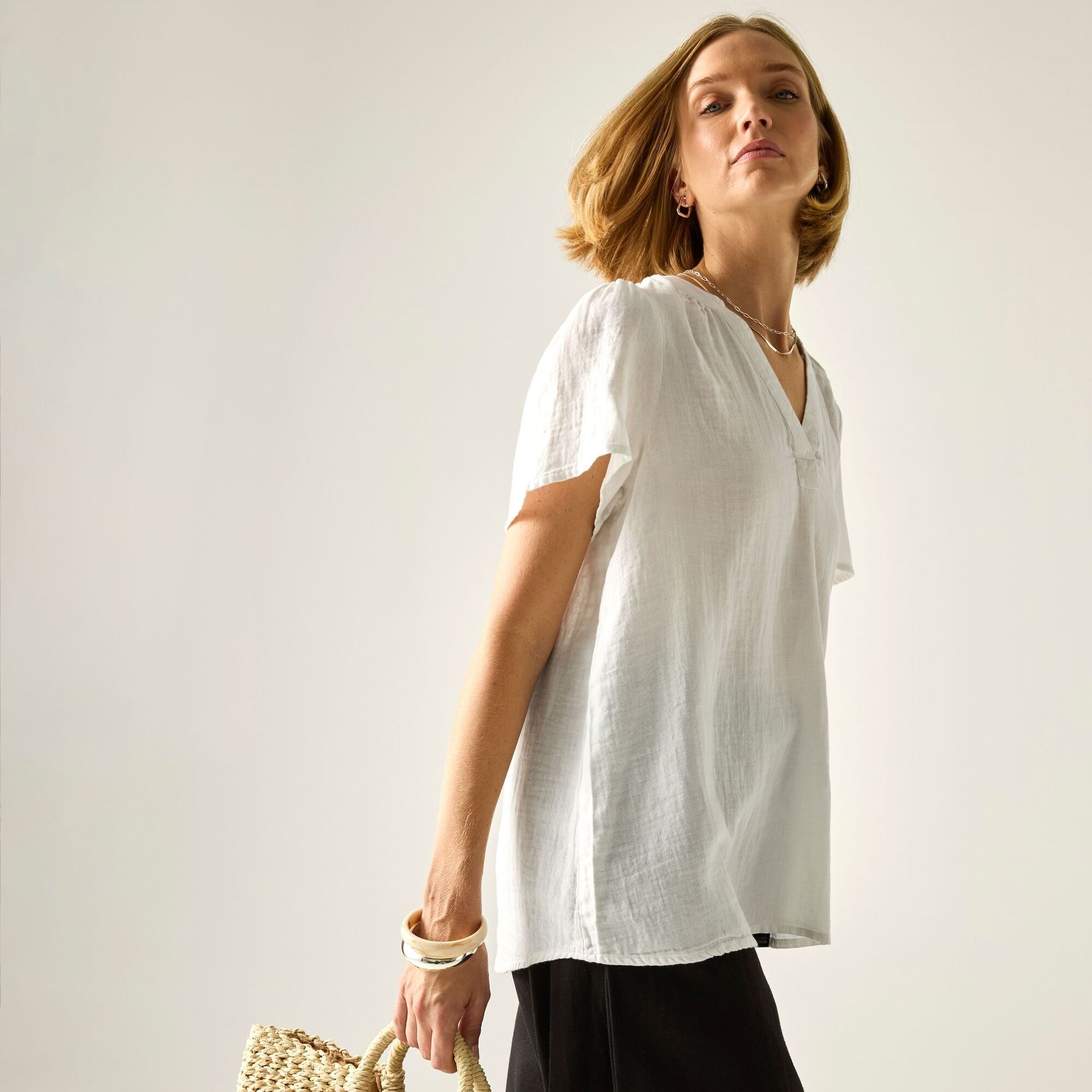 Regatta Bluzka damska Selen Biały, Cotton, Rozmiar: 36