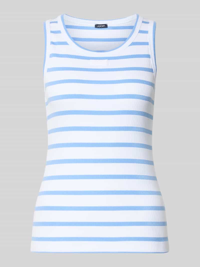 Top o kroju slim fit z wyhaftowanym logo model 'Telma'