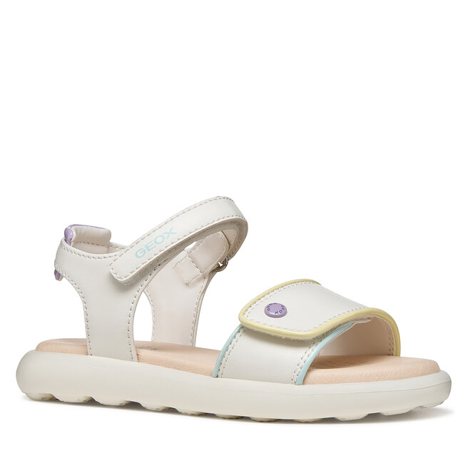 Sandały Geox J Sandal Puffypop Gi J65MSC 05402 C0653 S Biały