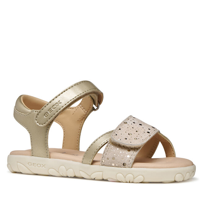 Sandały Geox J Sandal Haiti Girl J658ZC 0NF07 C2012 D Złoty