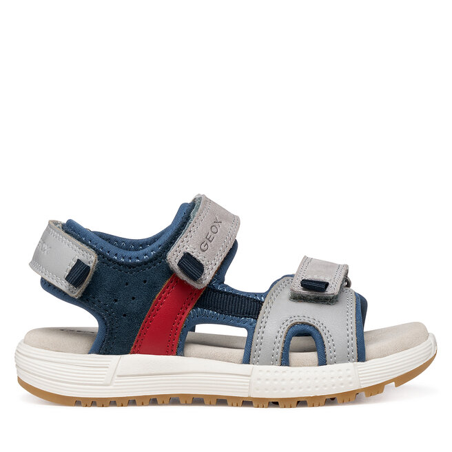 Sandały Geox J Sandal Alben Boy J35AVA 01522 C1F4W M Szary