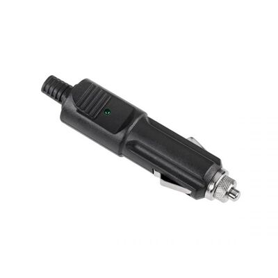 Wtyk zapalniczki samochodowej z diodą+bezpiecznik WTY0147