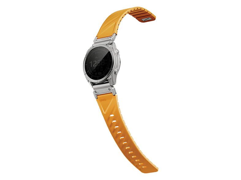 Pasek magnetyczny UNIQ Fluo do Garmin Quick Release 26mm i QuickFit Pomarańczowy