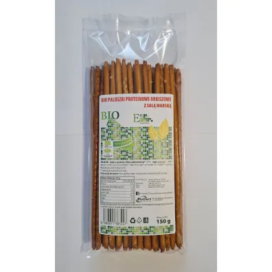 Envoy Paluszki proteinowe orkiszowe pełnoziarniste solone 150 g Bio - żywność