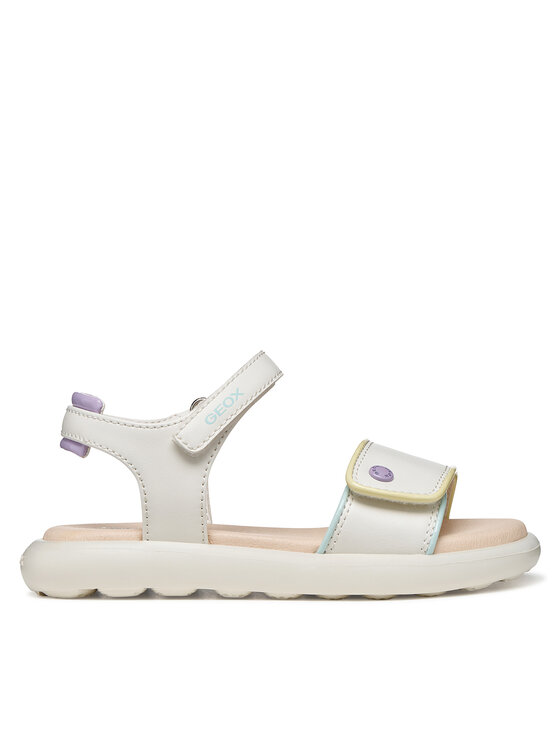 Geox Sandały J Sandal Puffypop Gi J65MSC 05402 C0653 D Biały
