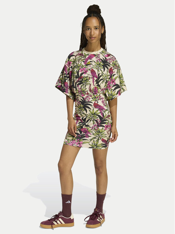 adidas Sukienka codzienna Farm Rio KD2193 Kolorowy Oversize