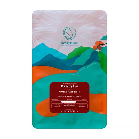 BeMyBean Kawa ziarnista Brazylia Monte Carmelo Natural Espresso 1 kg - kawa