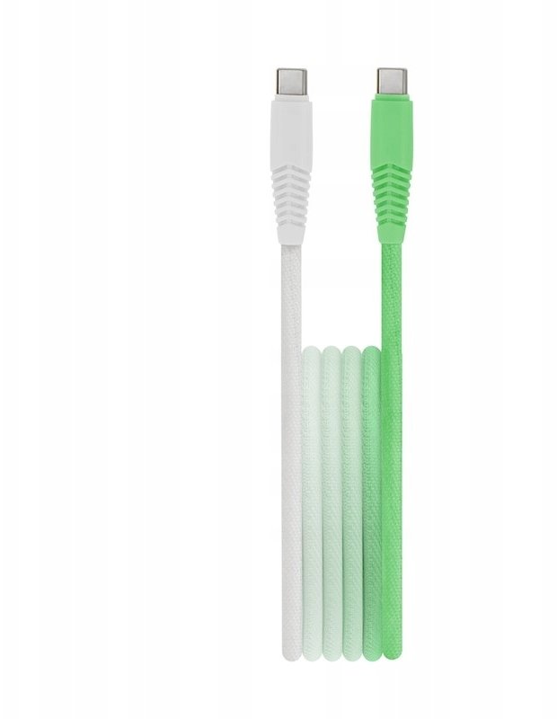 Kabel USB Gembird Setty kabel USB-C - USB-C 1,5 m 3A KGC-C-1.5320 gradient miętowo-biały