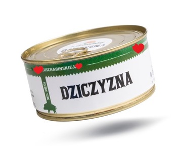 Konserwa Dziczyzna mięso z dzika w puszce naturalna Bez Konserwantów pyszna