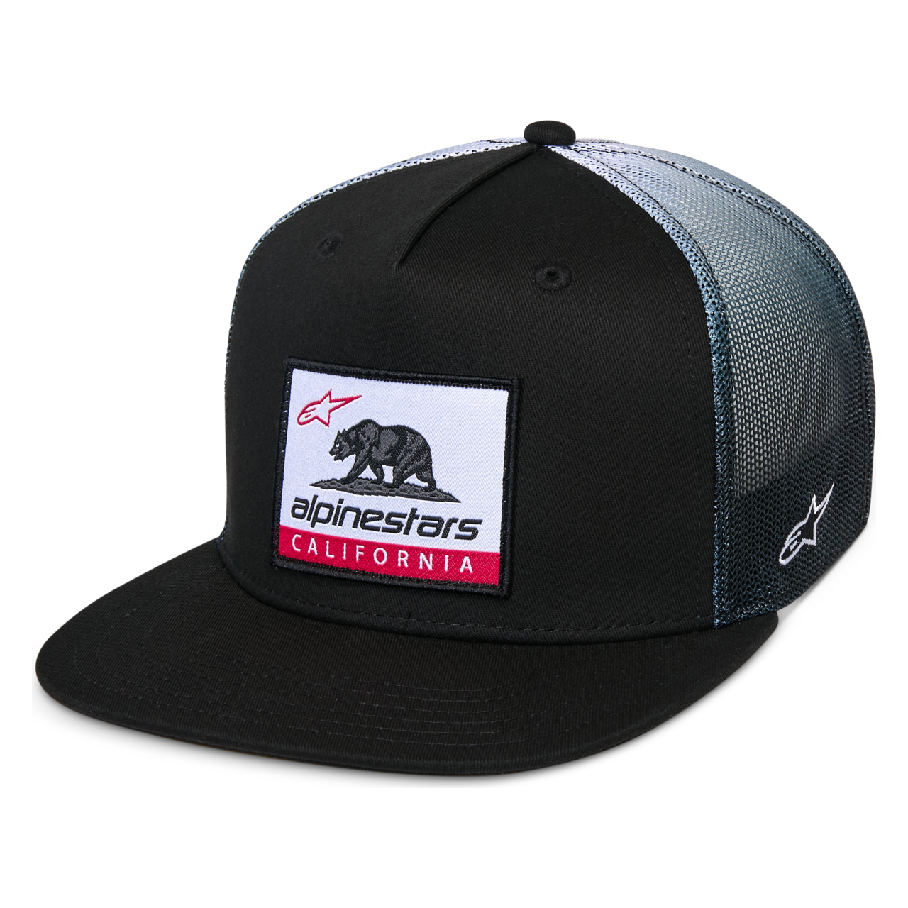 Czapka Trucker Alpinestars Cali Gradient Czarny/Złamany BiałyOnesize