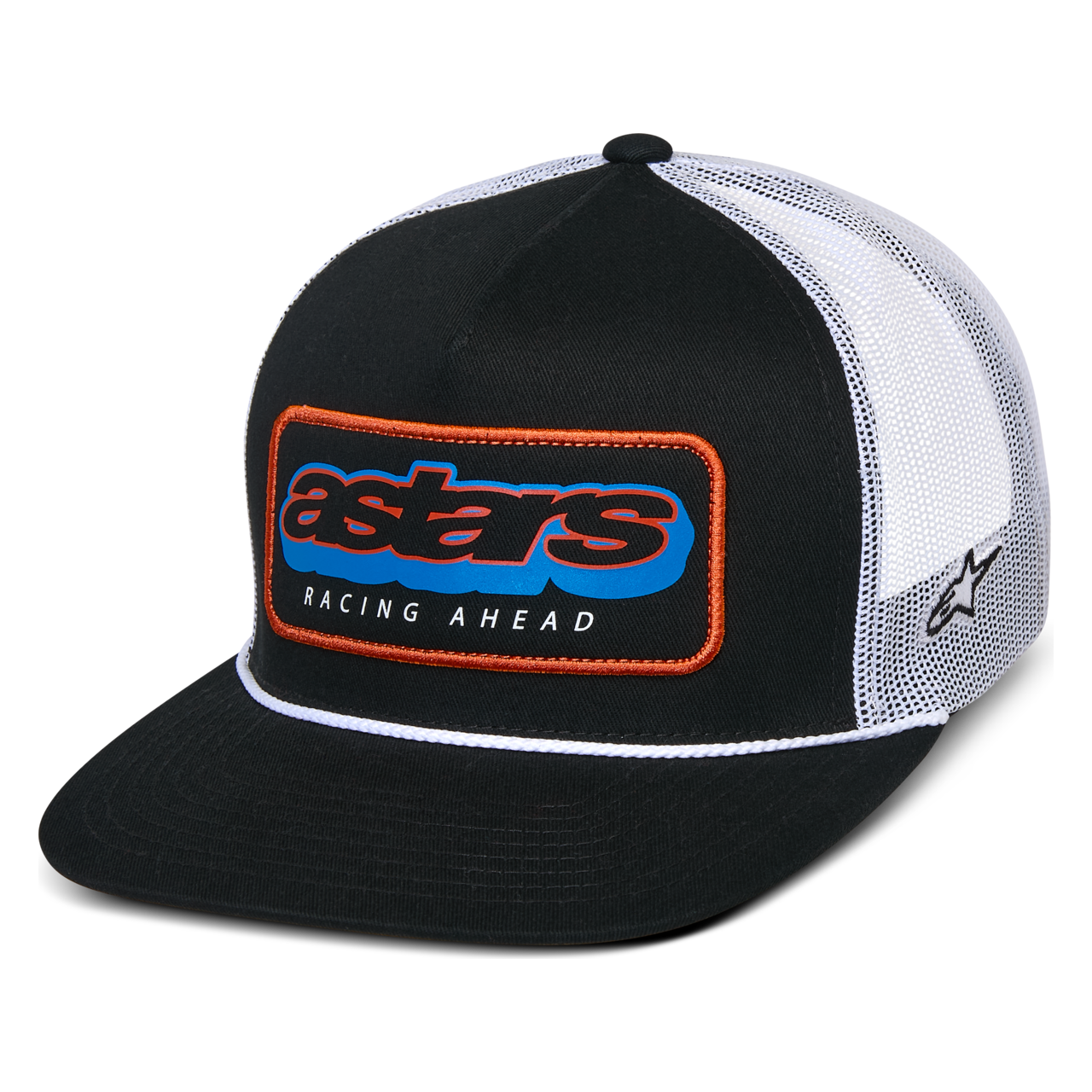 Czapka Trucker Alpinestars Phosphor Czarny/Złamany BiałyOnesize