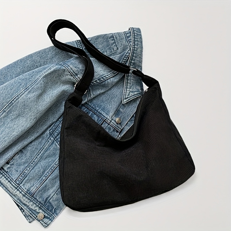 TEMU Modna, wielofunkcyjna torba typu tote w jednolitym kolorze o dużej pojemności, codzienna szlafrokowa torba na ramię, minimalistyczna torba