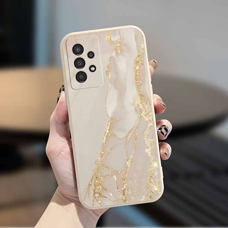 TEMU Etui na telefon: Jasne, pozłacane, artystyczne wzory drukowane na etui TPU, wyjątkowo wyróżniające się. Pasuje do for Galaxy A31, A32, A36, A51,