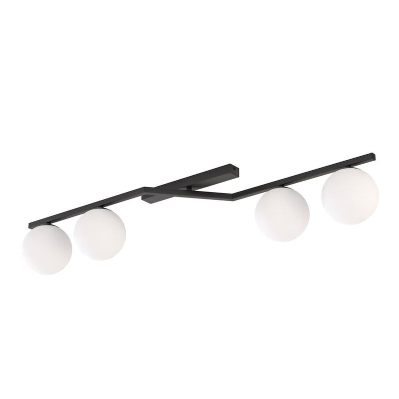 Lampa wisząca NATON czarno-biała 4xE14x15W metal wym:20x100x32cm IP20 Emibig