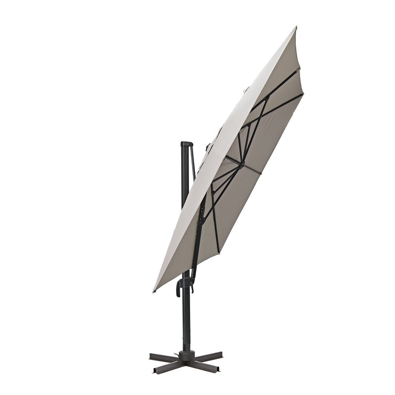 Parasol ogrodowy Aura 390x290 cm beżowy Naterial